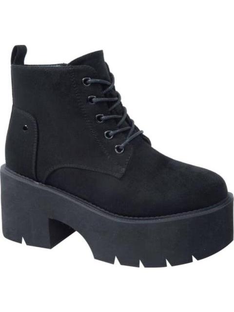 BOTA ANTE CON PLATAFORMA NEGRO TIERRA BENDITA