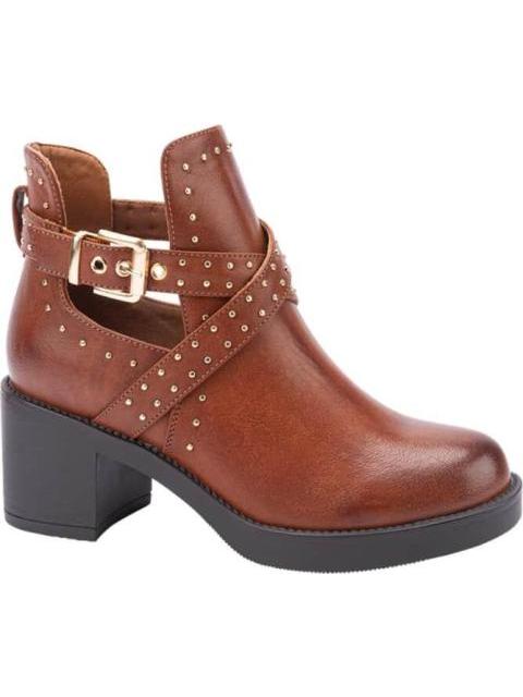 BOTA CASUAL CON ESTOPEROLES COGNAC TIERRA BENDITA