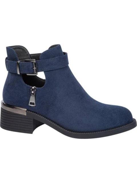 BOTA CON ABERTURA SUELA TRACK AZUL MARINO TIERRA BENDITA