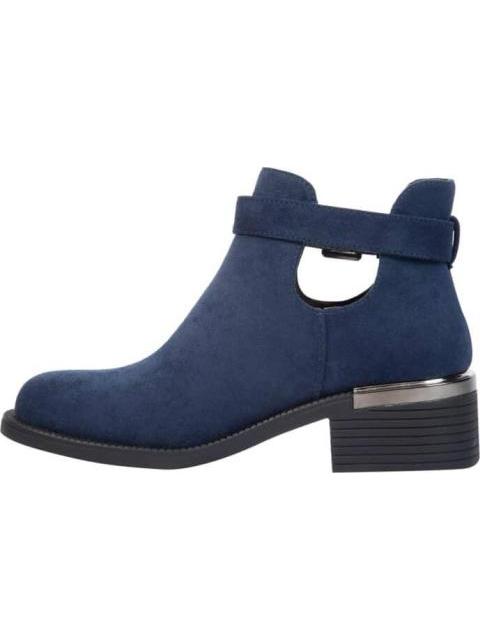 BOTA CON ABERTURA SUELA TRACK AZUL MARINO TIERRA BENDITA