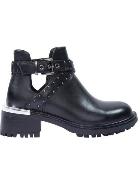 BOTA CON ABERTURA SUELA TRACK NEGRO TIERRA BENDITA