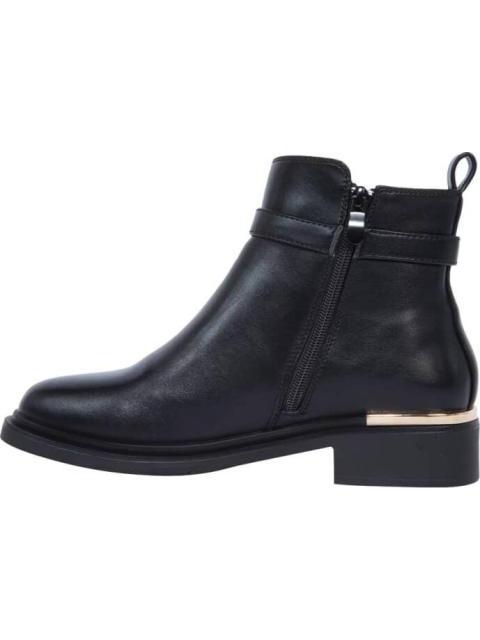 BOTA CON CIERRE Y HEBILLA NEGRO VI LINE