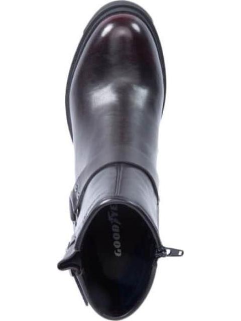 BOTA CON ESTRIBO SUELA TRACK VINO GOODYEAR