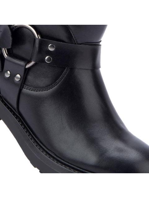 BOTA CON HEBILLAS TACON BAJO NEGRO TIERRA BENDITA