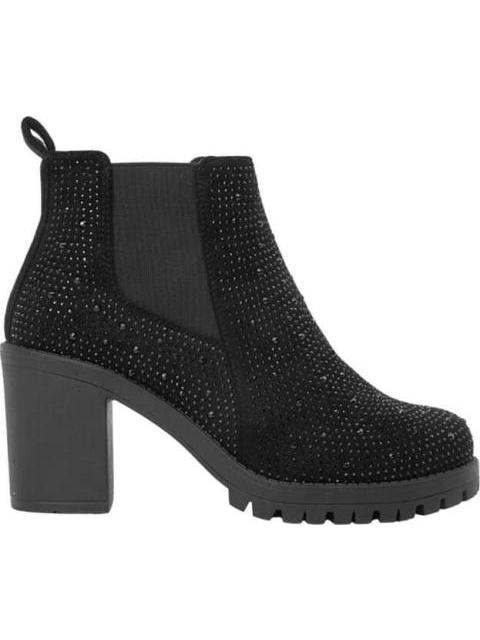 BOTA CON PEDRERIA SUELA TRACK NEGRO VI LINE