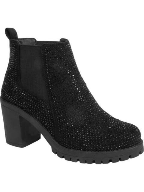 BOTA CON PEDRERIA SUELA TRACK NEGRO VI LINE