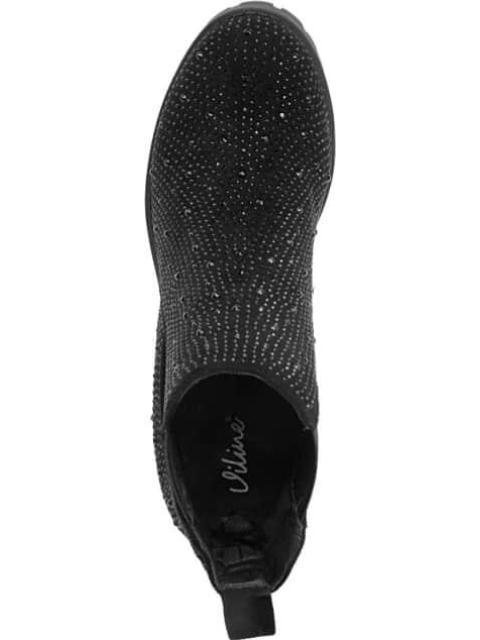 BOTA CON PEDRERIA SUELA TRACK NEGRO VI LINE