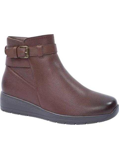 BOTA CONFORT DE PIEL CAFE SCHATZ COMFORT FLEX