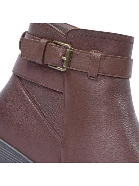 BOTA CONFORT DE PIEL CAFE SCHATZ COMFORT FLEX