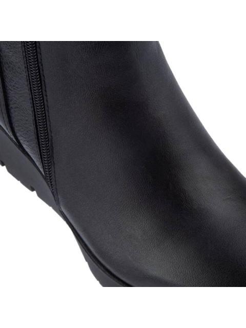 BOTA CONFORT PIEL DE BORREGO NEGRO MANET