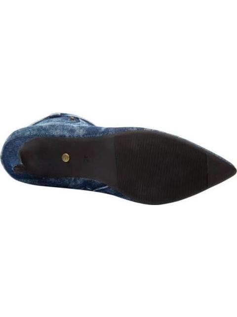 BOTA DE MEZCLILLA TACON DELGADO AZUL BELINDA PEREGRIN