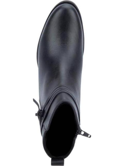BOTA DE PIEL TACON CUADRADO NEGRO VICENZA