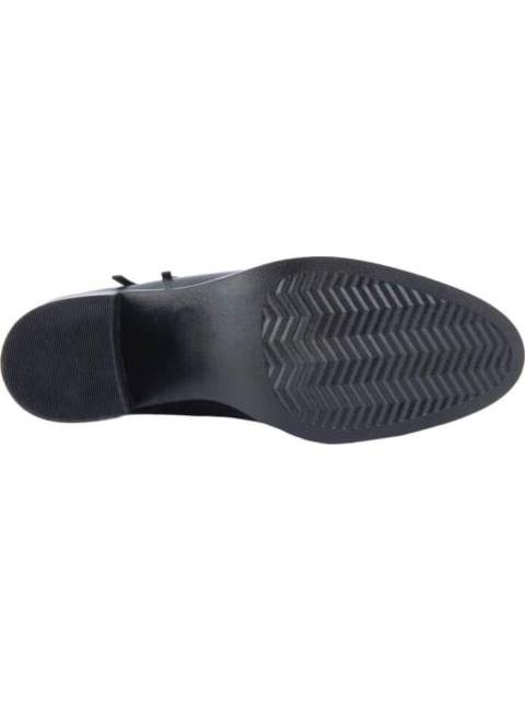 BOTA DE PIEL TACON CUADRADO NEGRO VICENZA