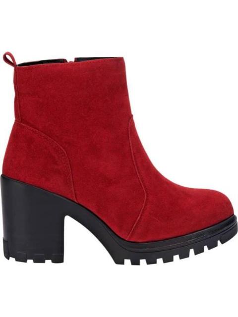 BOTA GAMUZA SUELA TRACK ROJO TIERRA BENDITA