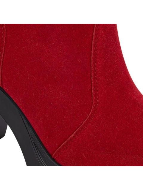 BOTA GAMUZA SUELA TRACK ROJO TIERRA BENDITA