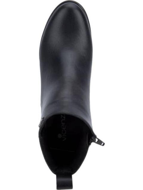 BOTA LISA DE PIEL NEGRO VICENZA