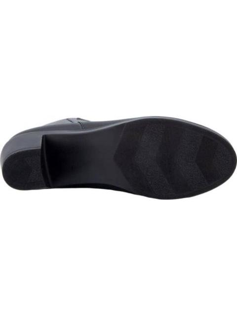 BOTA LISA DE PIEL NEGRO VICENZA
