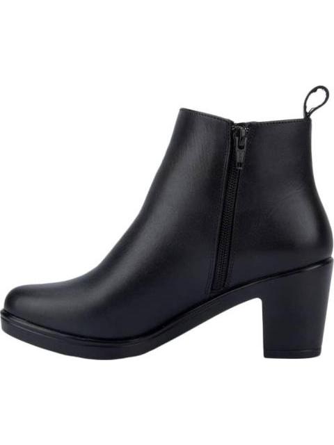 BOTA LISA DE PIEL NEGRO VICENZA