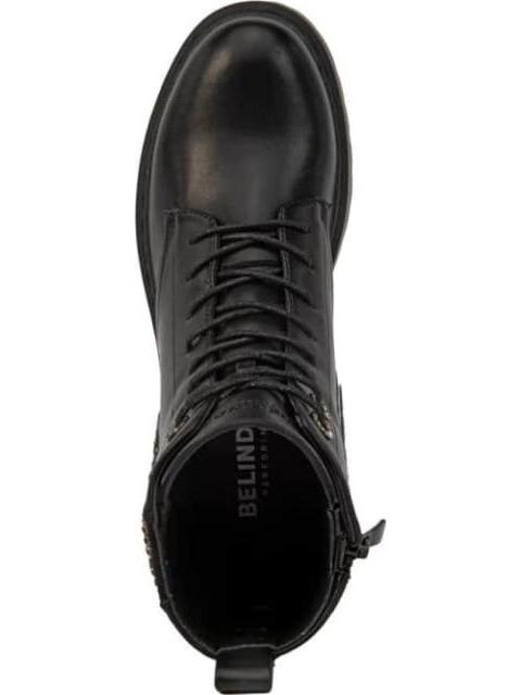BOTA MILITAR CON PEDRERIA LATERAL NEGRO BELINDA PEREGRIN