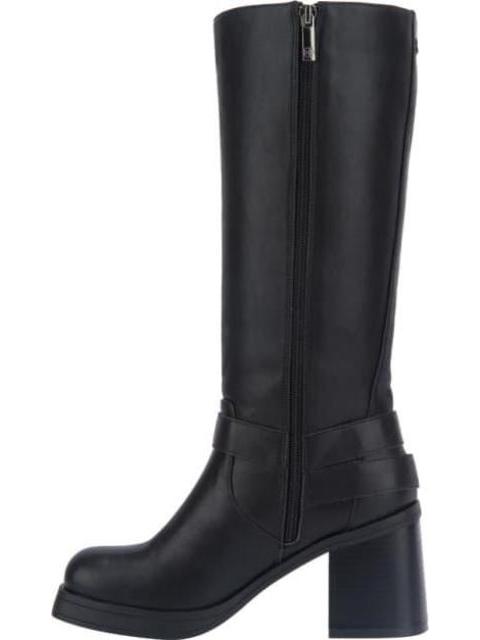 BOTA TACON CUADRADO HEBILLAS NEGRO BELINDA PEREGRIN