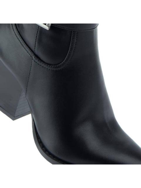 BOTA TACON MEDIO CON HEBILLAS NEGRO TIERRA BENDITA DELUXE