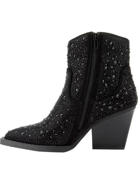 BOTA TEXANA CON PEDRERIA NEGRO THALIA SODI
