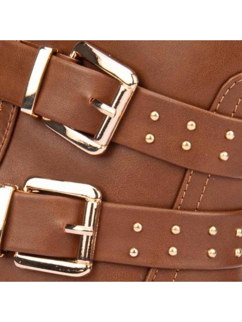 BOTA TEXANA CON ESTOPEROLES COGNAC TIERRA BENDITA
