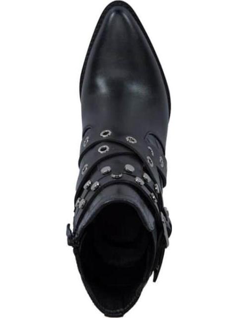 BOTA TEXANA CON ESTOPEROLES NEGRO TIERRA BENDITA