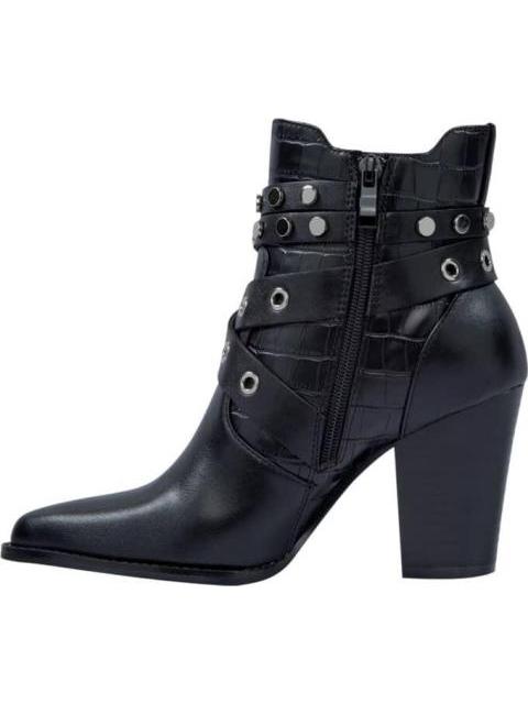 BOTA TEXANA CON ESTOPEROLES NEGRO TIERRA BENDITA