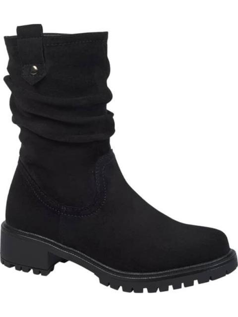 BOTA TUBO CON ARRUGA SUELA TRACK NEGRO TIERRA BENDITA