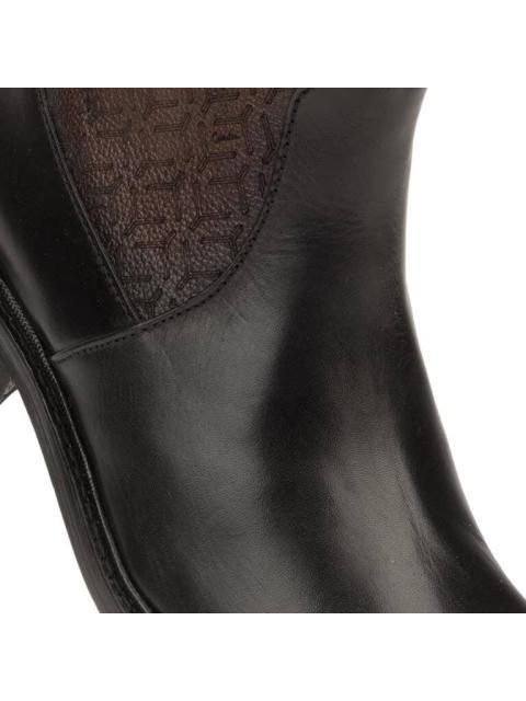 BOTIN CASUAL AJUSTE CON CIERRE NEGRO FRANCO CUADRA