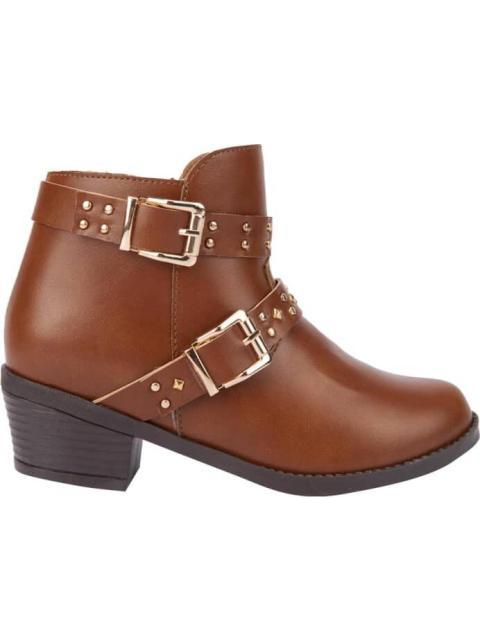 BOTIN CON HEBILLAS COGNAC VIVIS SHOES KIDS