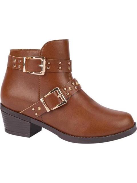 BOTIN CON HEBILLAS COGNAC VIVIS SHOES KIDS