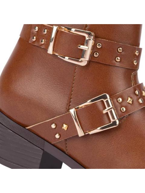BOTIN CON HEBILLAS COGNAC VIVIS SHOES KIDS