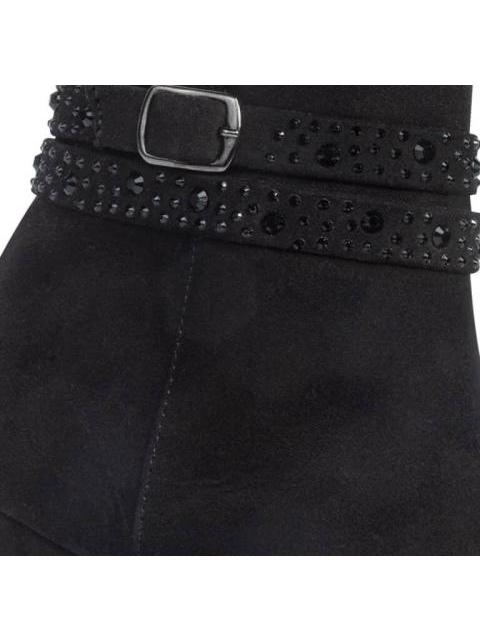 BOTIN CON PEDRERIA NEGRO VIVIS SHOES KIDS
