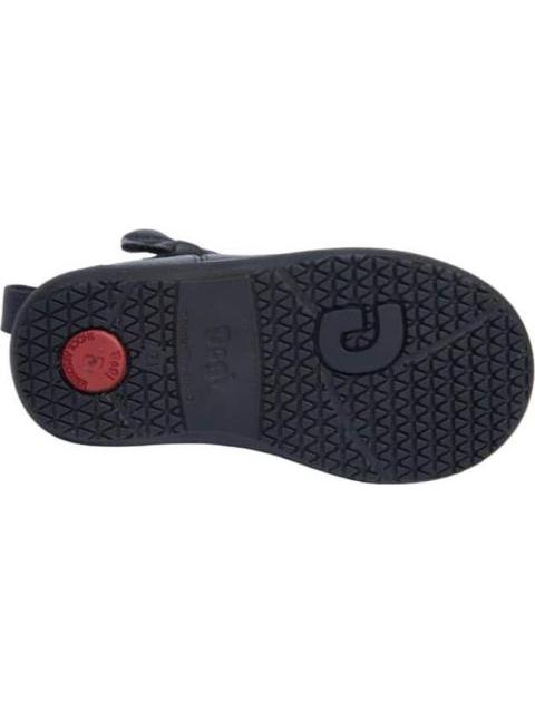 BOTIN DE PIEL MOÑO NEGRO DOGI