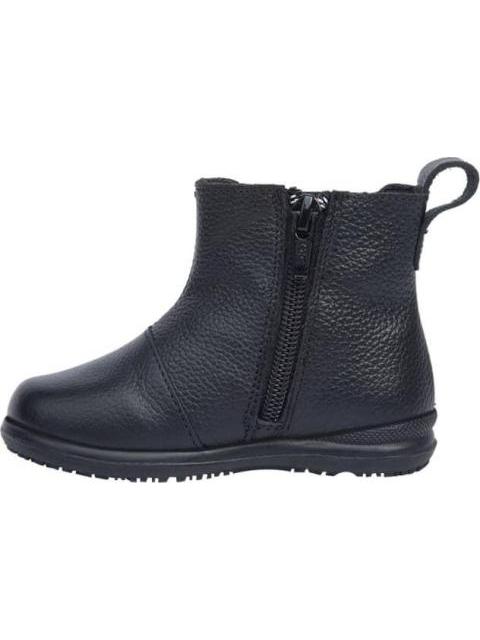 BOTIN DE PIEL MOÑO NEGRO DOGI