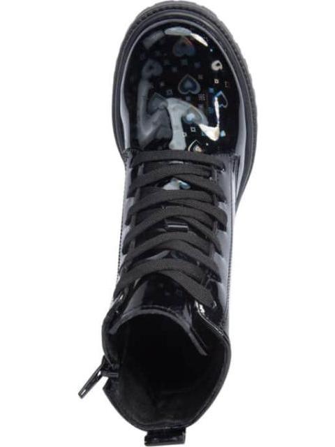 BOTIN MILITAR CORAZONES NEGRO YU YIN