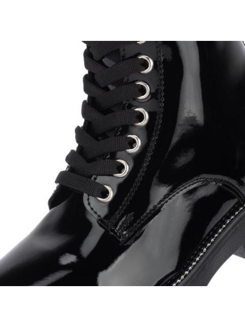 BOTIN MILITAR DE CHAROL NEGRO BAMBINO