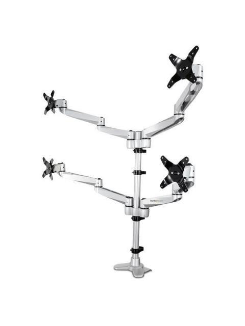 BRAZO PARA MONITOR STARTECH 4 MONITORES BLANCO ARMQUADPS