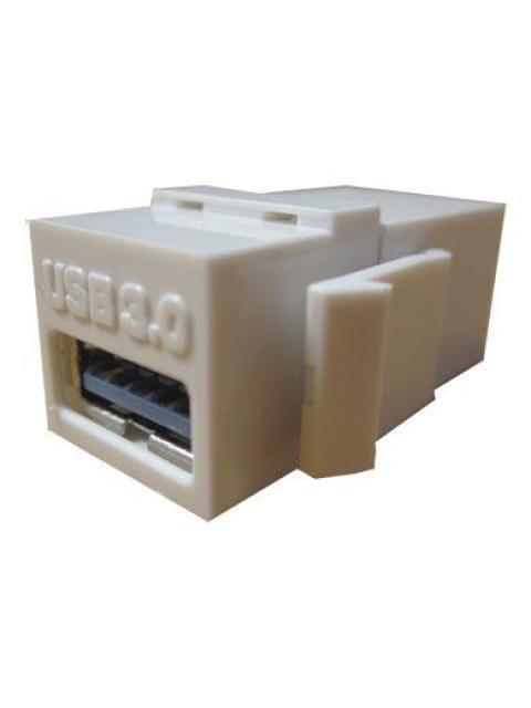 BROBOTIX ADAPTADOR USB HEMBRA - USB HEMBRA BLANCO