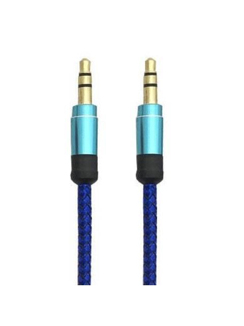 BROBOTIX CABLE AUX 3.5MM MACHO - 3.5MM MACHO 1 METRO AZUL