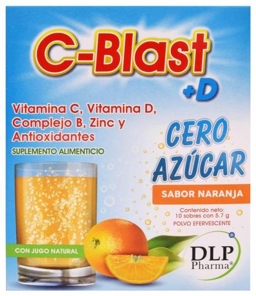 C BLAST CERO AZUCAR NARANJA 10 SOB C BLAST +D