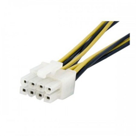 STARTECH  ADAPTADOR DE CORRIENTE EPS DE 4-PIN A 8-PIN DE 6 MACHO - HEMBRA 15CM