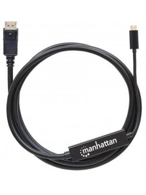 MANHATTAN CABLE USB C MACHO - DISPLAYPORT MACHO 2 METROS NEGRO
