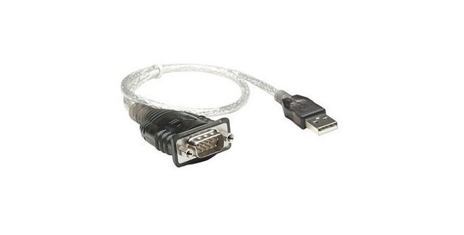 MANHATTAN ADAPTADOR RS-232 MACHO - USB MACHO 45CM TRANSPARENTE