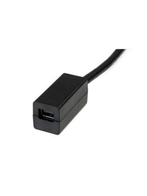 STARTECH  ADAPTADOR DISPLAYPORT 1.2 MACHO - MINI DISPLAYPORT HEMBRA 15CM NEGRO