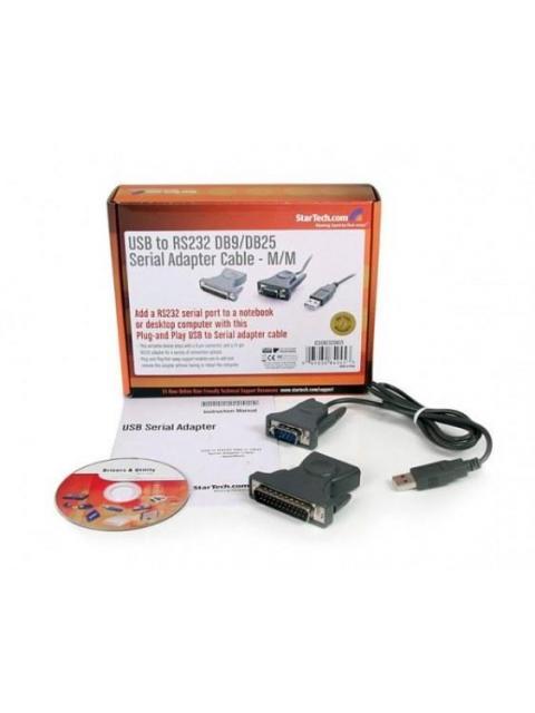 STARTECH  CABLE USB 2.0 MACHO - DB9 MACHO 90CM GRIS