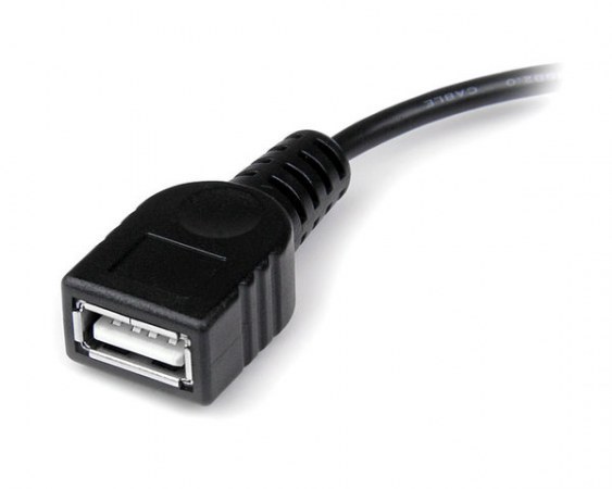 STARTECH  CABLE ADAPTADOR USB PARA SAMSUNG GALAXY TAB - USB A HEMBRA 15CM NEGRO