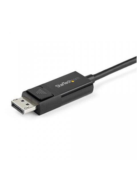 STARTECH  CABLE DISPLAYPORT 1.2 MACHO - USB C MACHO 8K 30HZ 1 METRO NEGRO